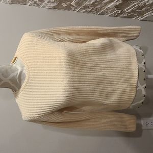 Weekend MaxMara Vintage cream Ribbed Wool Sweater